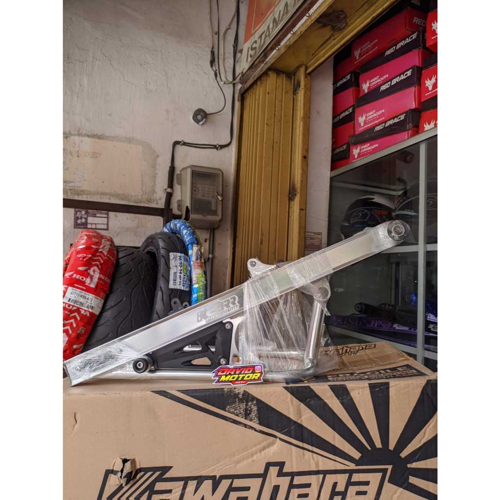 SWING ARM K2R K2RR KAWAHARA RACING SILVER HITAM NINJA R SS ORIGINAL