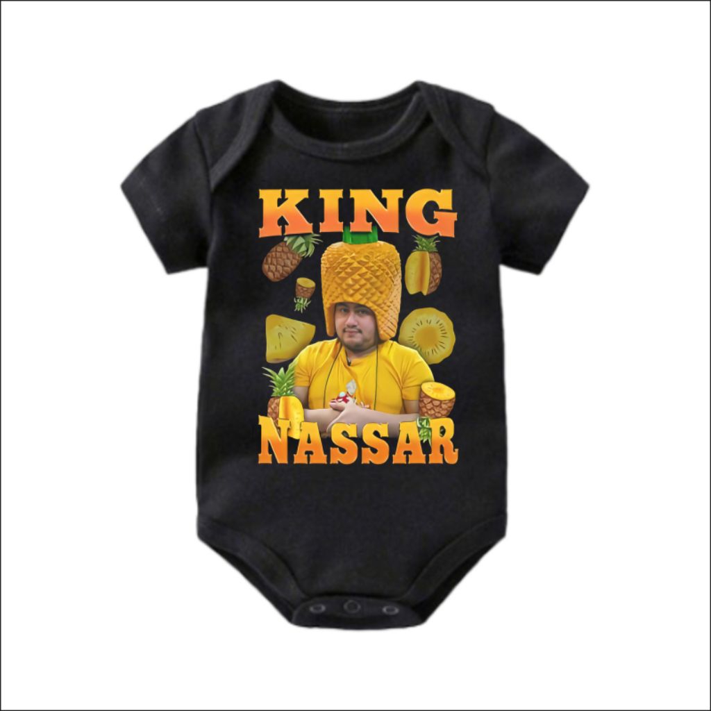 BAJU BAYI JUMPER BABY KING NASSAR NASAR NANAS OPPA KIYOWO | KAOS BAYI KING NASSAR NANAS DISTRO | JUM