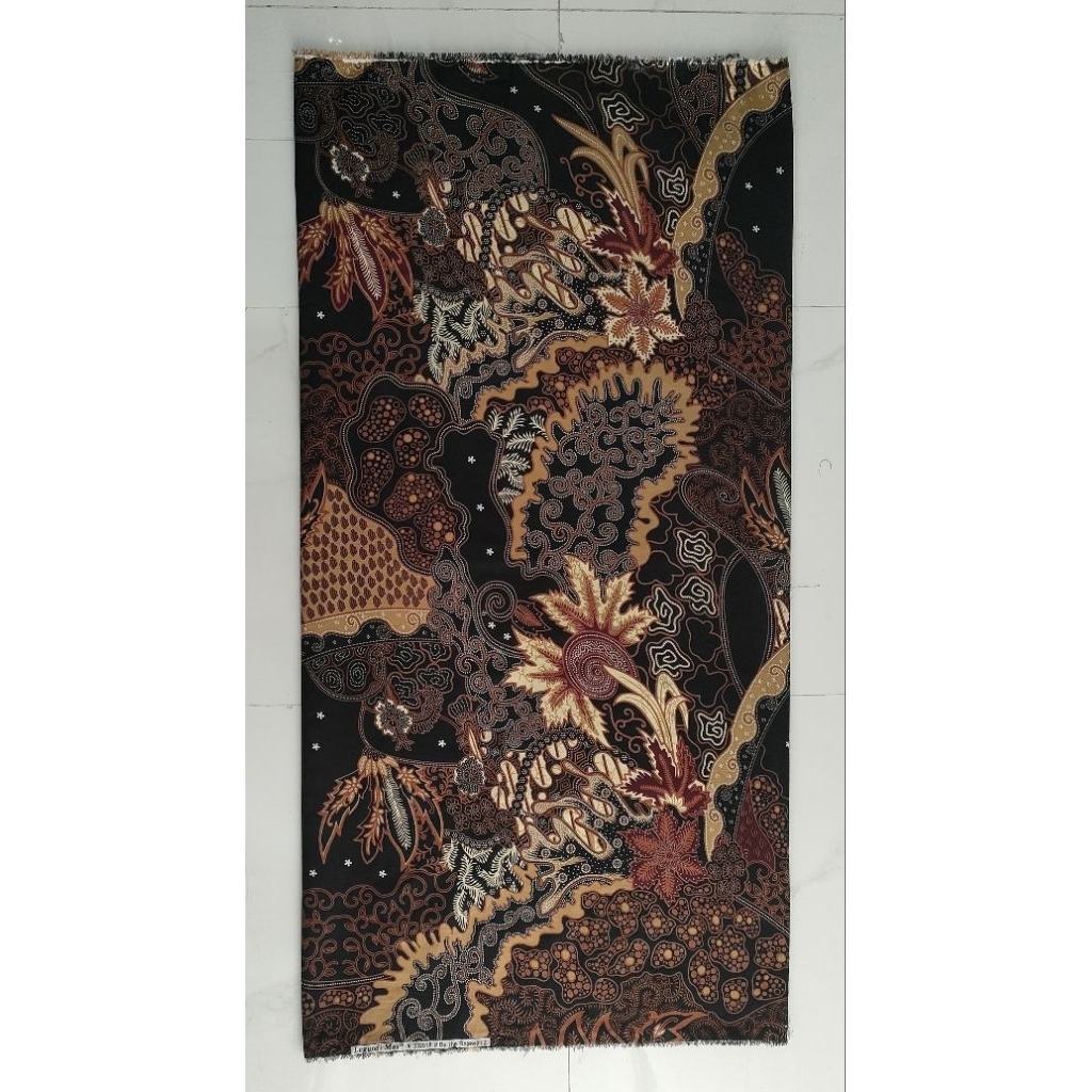 Kain Perca Katun Motif Batik Coklat