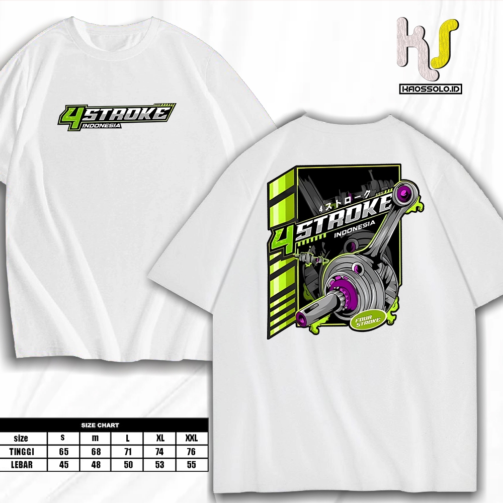Kaos Racing 4 Stroke Indonesia Baju 4 Tak 4Stroke Motor Otomotif Herex