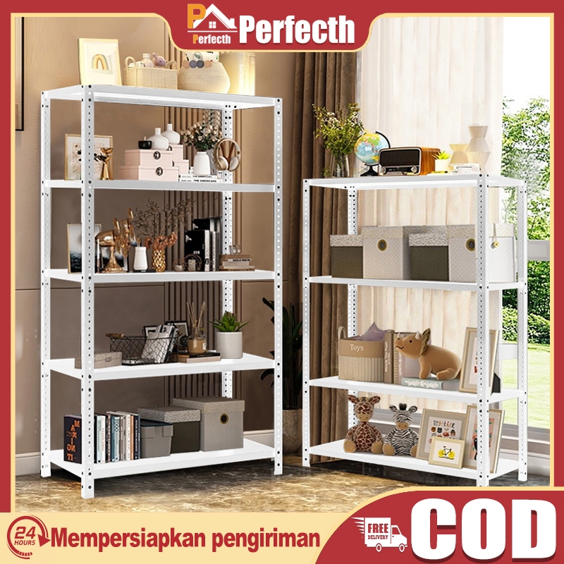 Rak Besi Serbaguna 4/5 Susun/Rak serbaguna/Rak besi gudang/Rak besi warung/Rak besi siku/Rak Buku Mi
