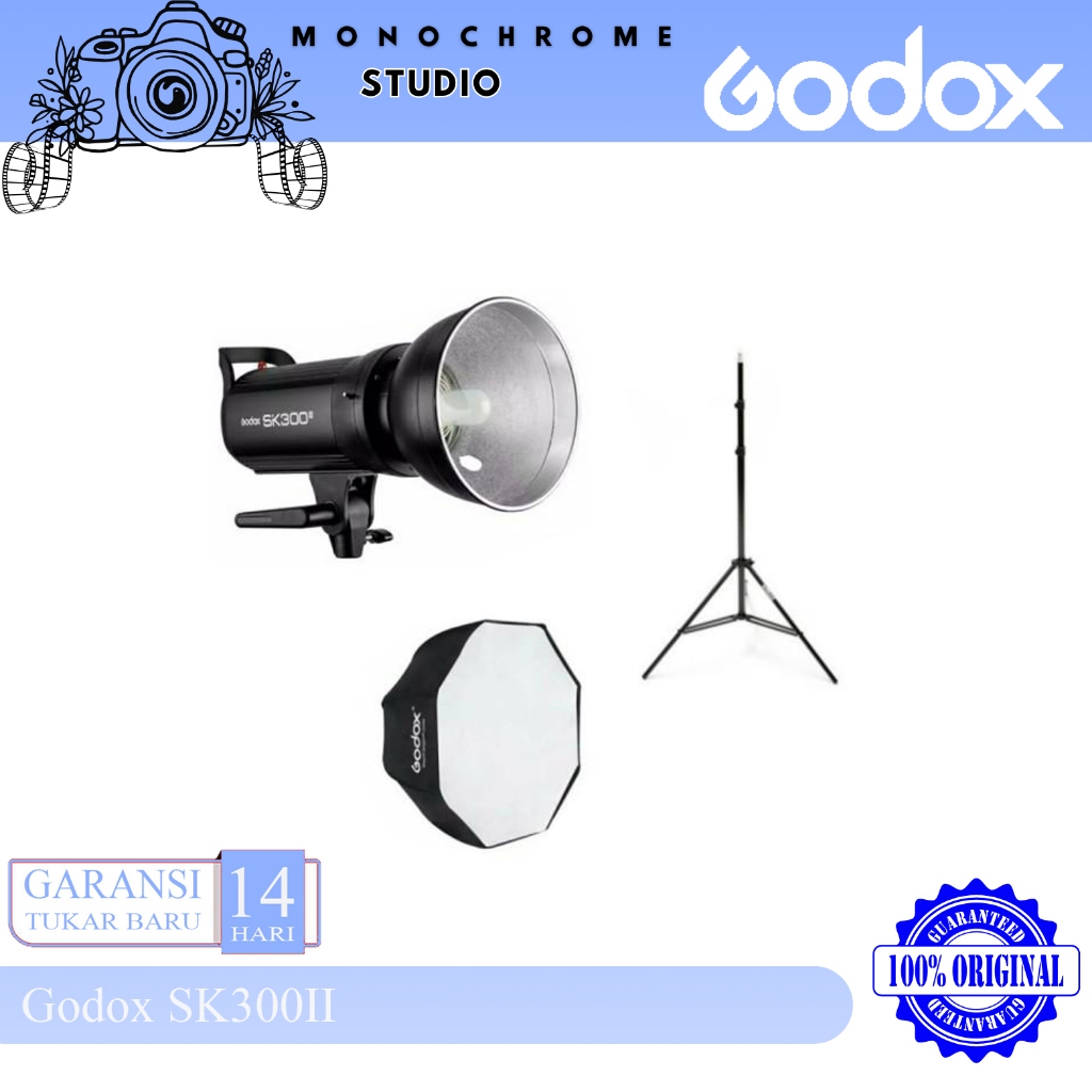 Paket Studio Flash Godox SK300II SK300 ii