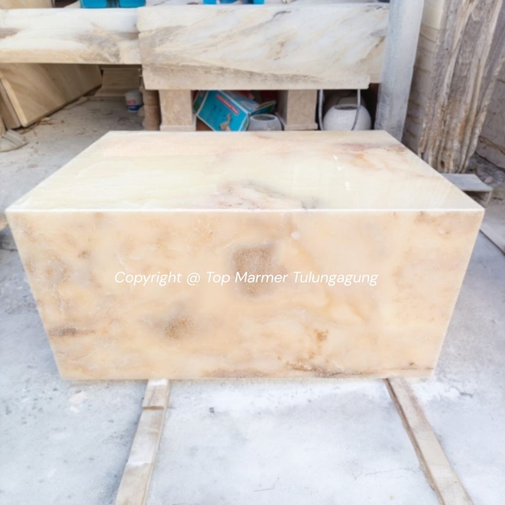 Coffe Table Onyx 80x120x60 | Meja Coffe Marmer | Meja Marmer Onyx | Meja Tamu