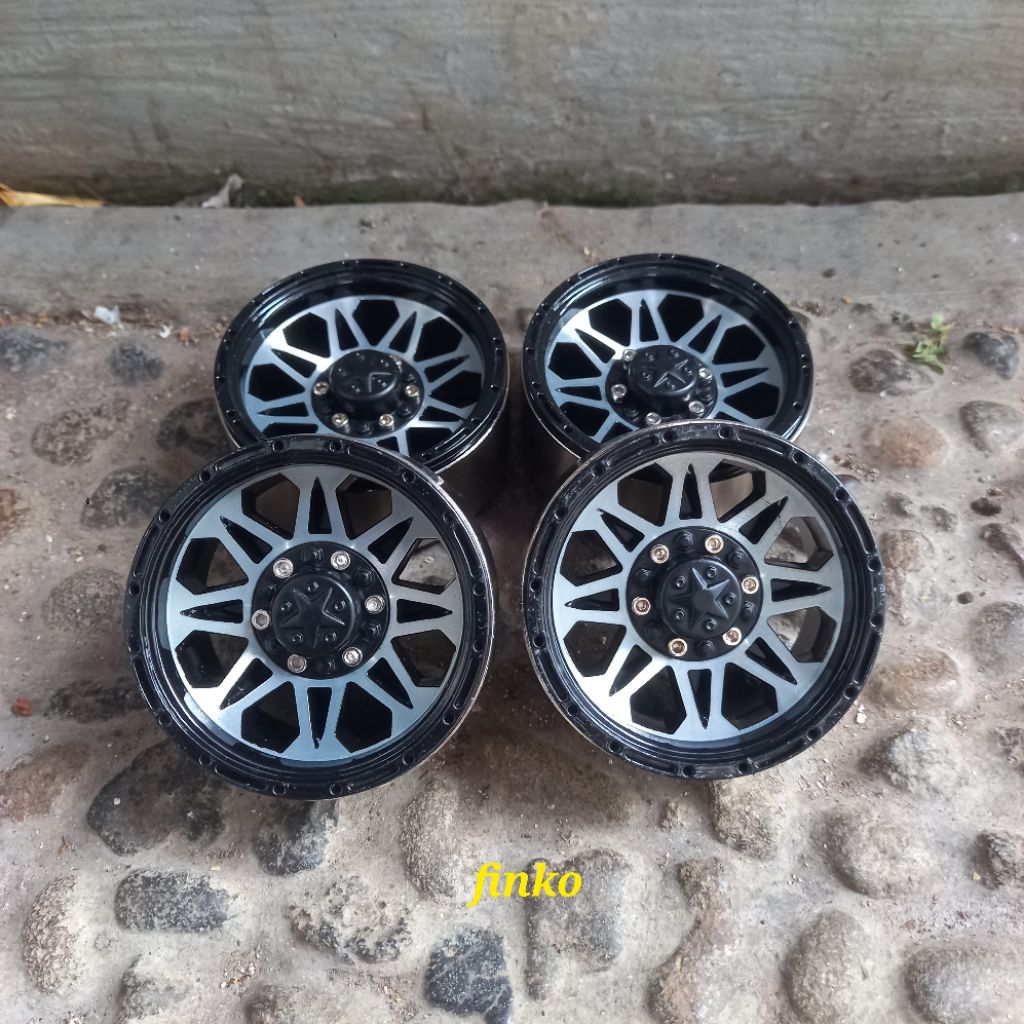 rc part, 4pcs velg metal beadlock 1.9