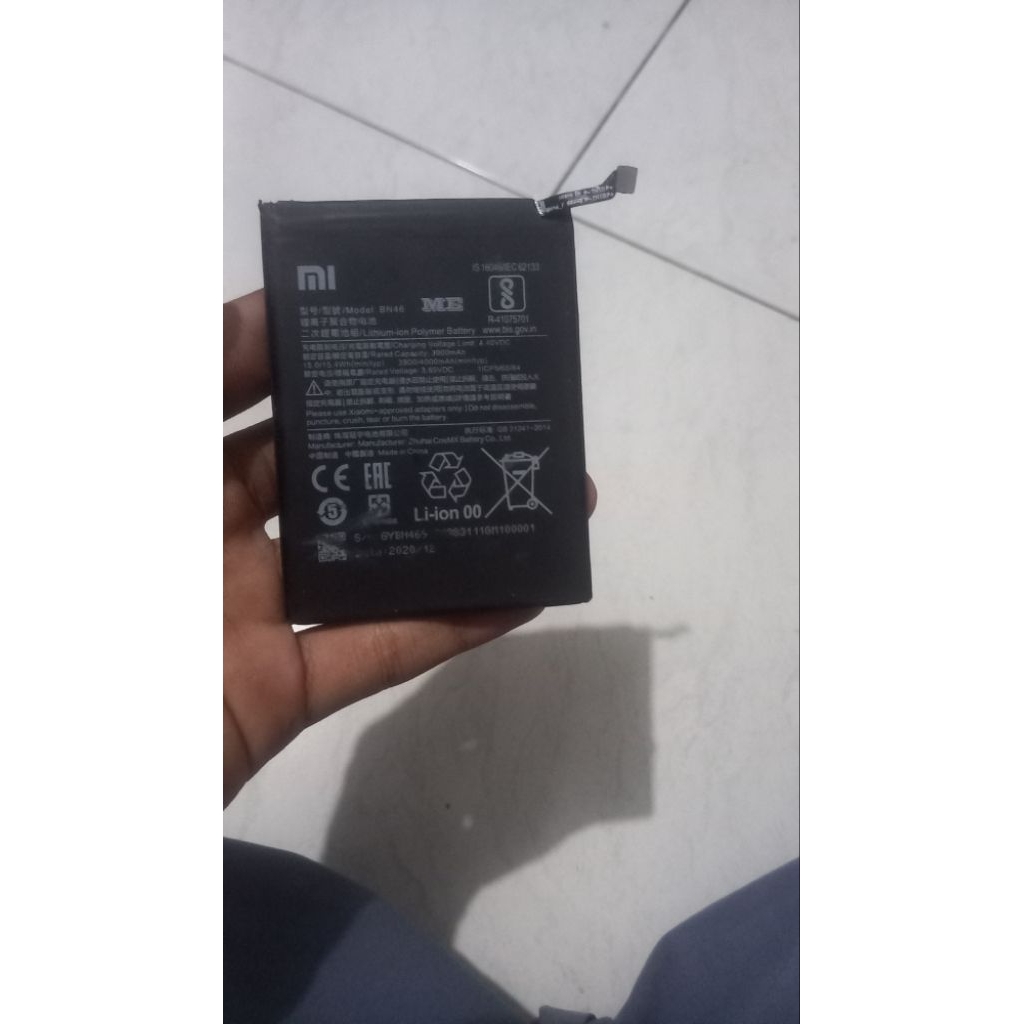 baterai redmi note 8 minus pemakaian