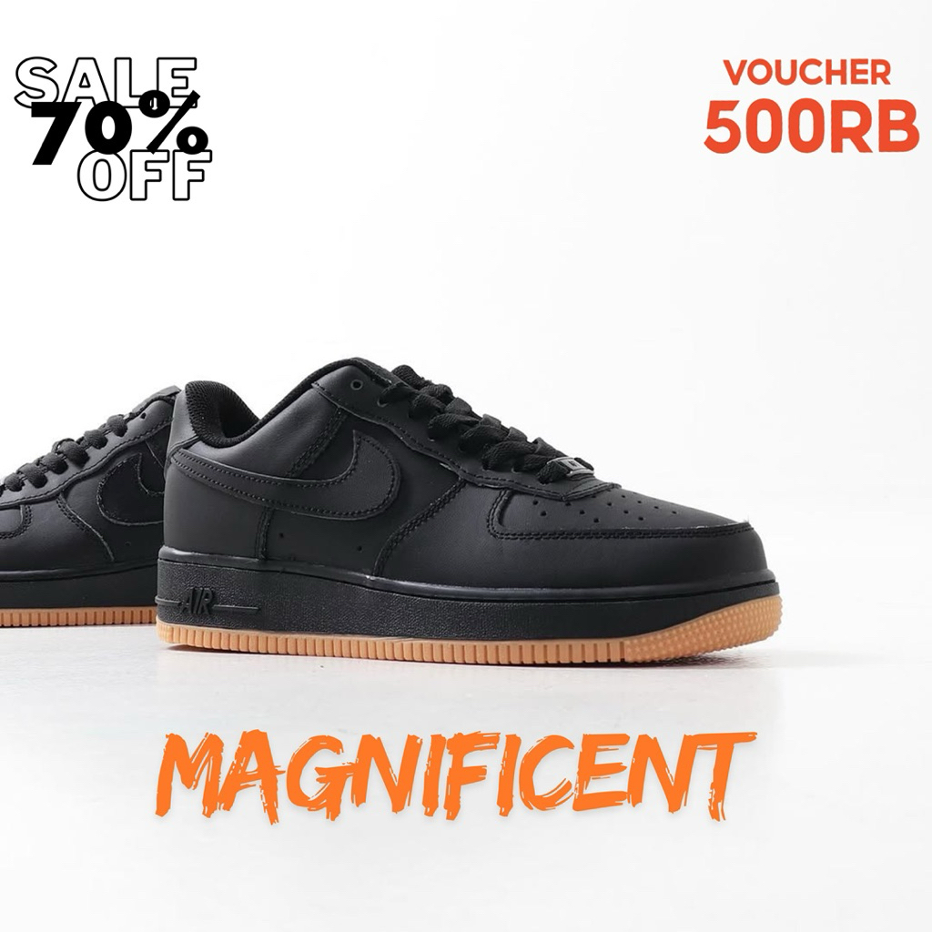 Nike Air Force 1 Low Black Gum