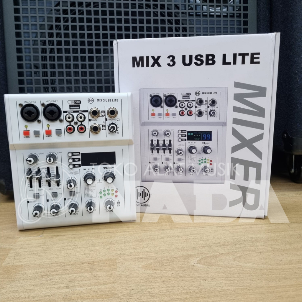 Wave Audio Mix 3 USB Lite Digital Mixer Bluetooth