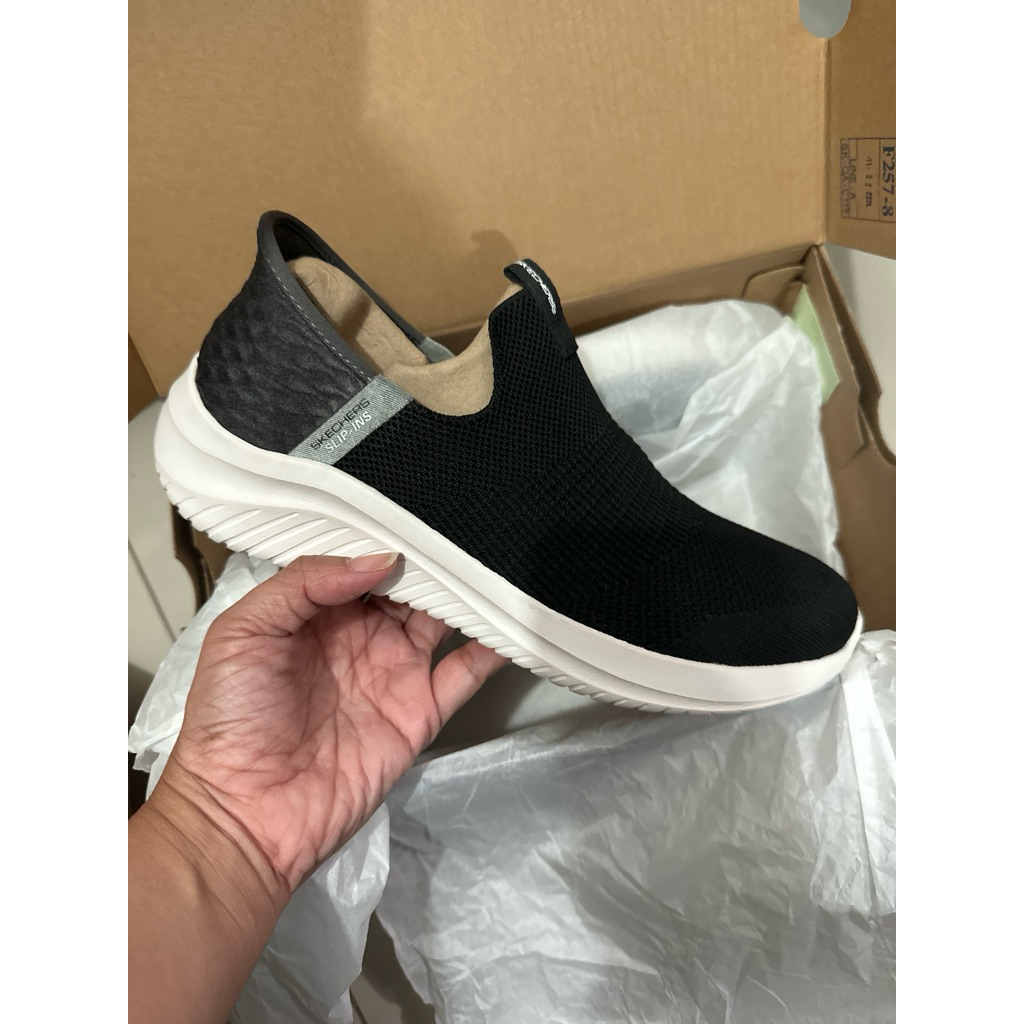 skechers 403844L/BKW skechers ultra flex 3.0 smooth step black (usa kids)