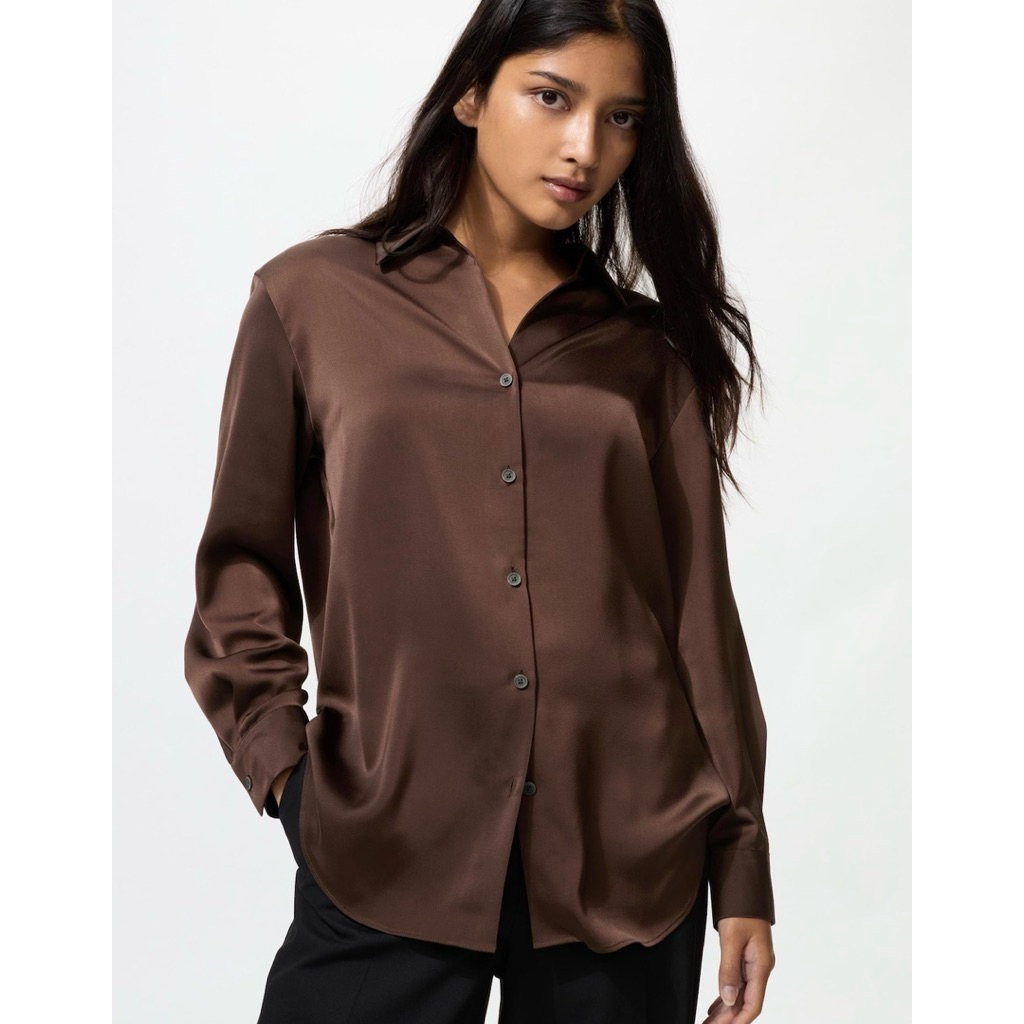 Uniqlo SALE satin blouse