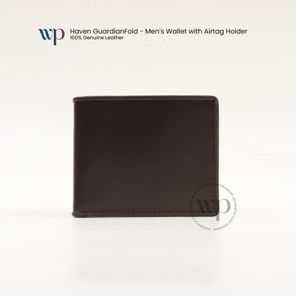 WP - HAVEN GUARDIAN FOLD MEN'S WALLET with Airtag Holder | Dompet Lipat Pria Kulit Asli dengan Airta