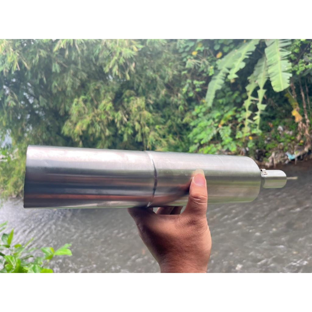 knalpot custom Harley mini street cub, c70, underbelly