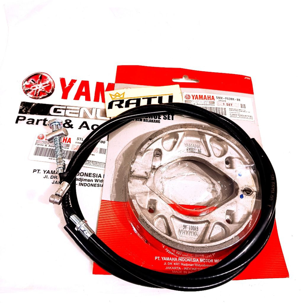 KABEL REM + KAMPAS REM BELAKANG MIO SPORTY MIO SMILE MIO SOUL FINO KARBU / KABEL REM MIO KARBU / KAM