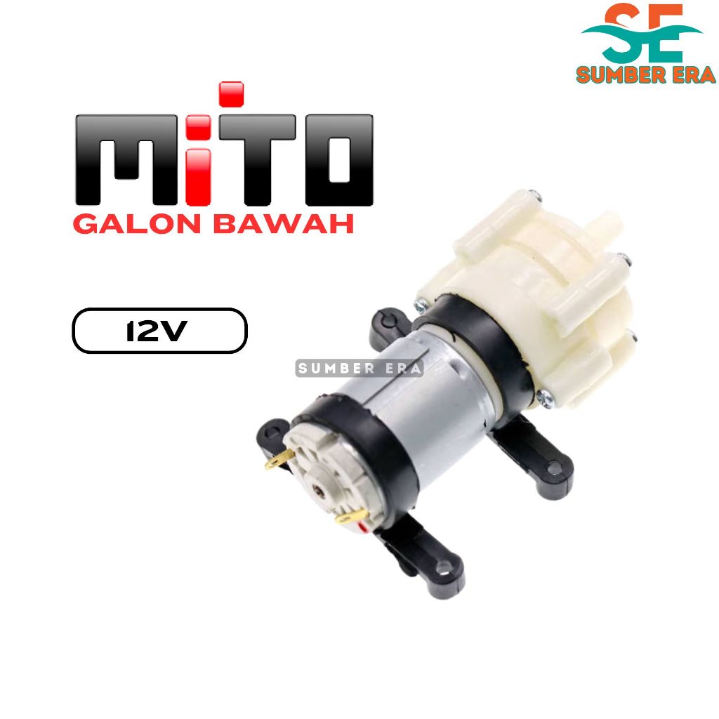 Dinamo Pompa Dispenser MITO Galon Bawah 12V / Pompa Galon Elektrik