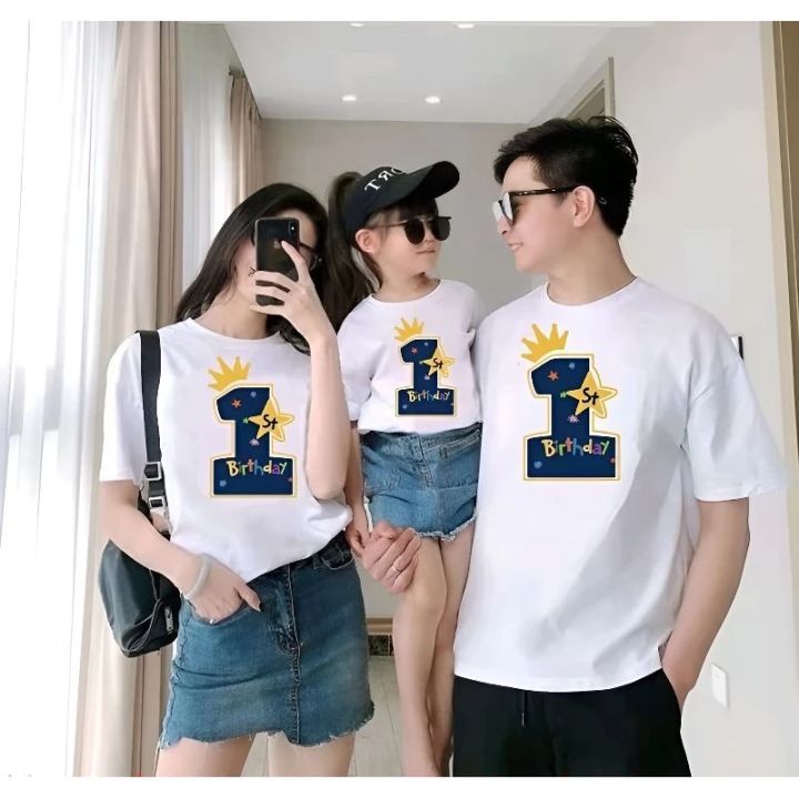 Kaos Ulang Tahun Anak - Kaos Ultah Baju Keluarga Custom - Kaos Ulang Tahun Custom - Free Desain