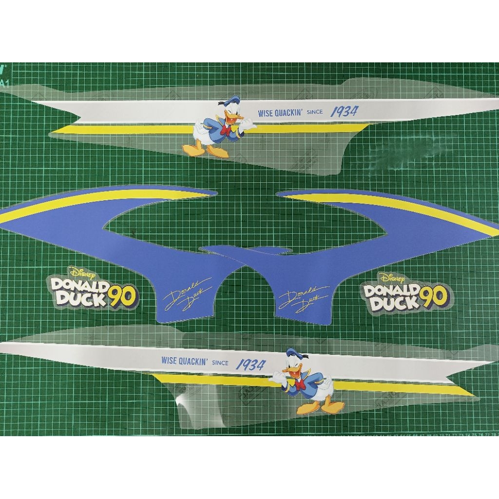 STRIPING STICKER TRANSPARAN MIO SPORTY DESIGN COSTUME TERBARU DONALD DUCK