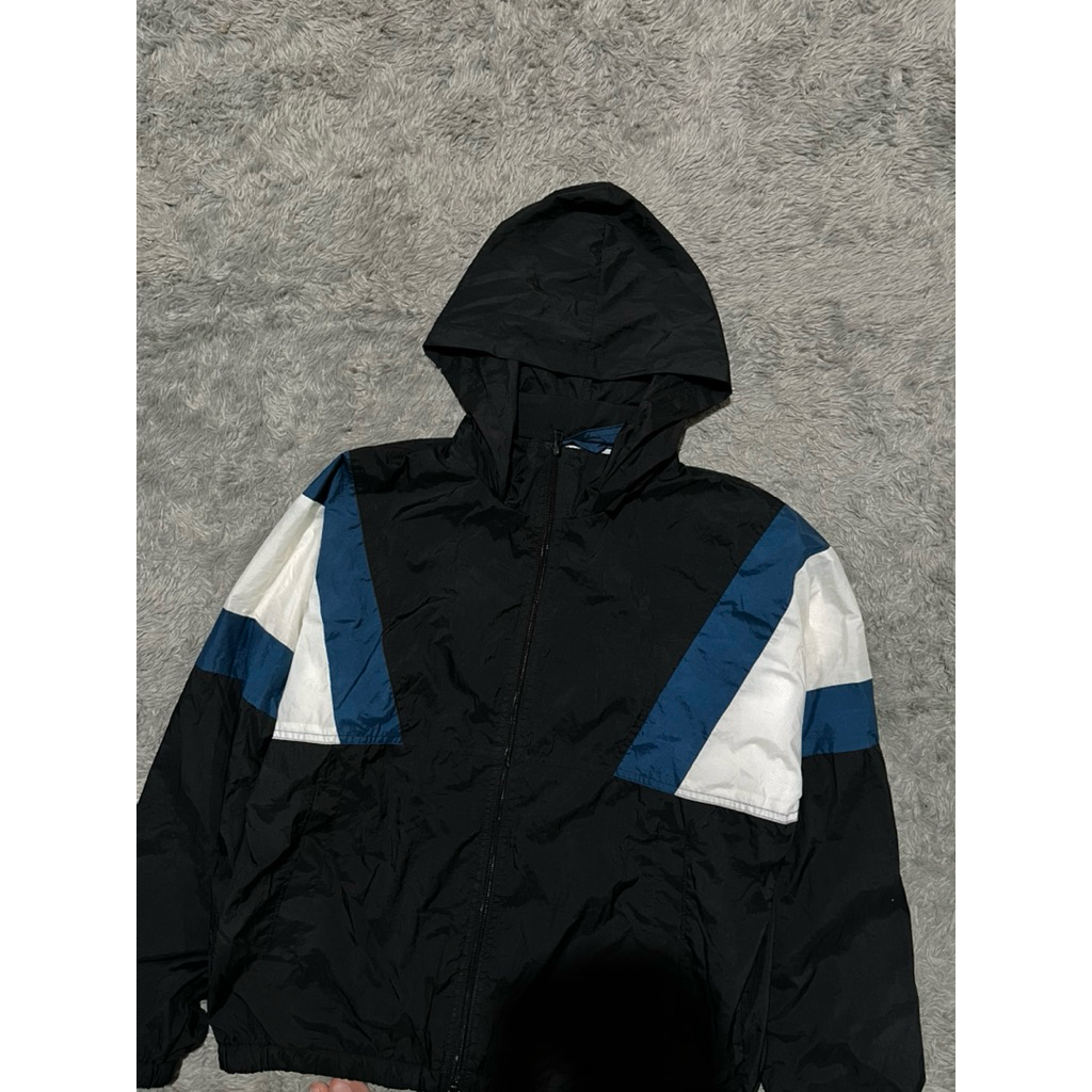 cagoule windbreaker outdoor boxy gu uniqlo original authentic running colorblock vintage retro twobl