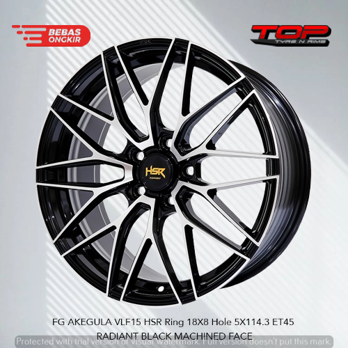 Flow Forming Limited Edition R18 | Velg HSR WHEEL FG AKEGULA Mobil Innova Civic Camry Two Tone