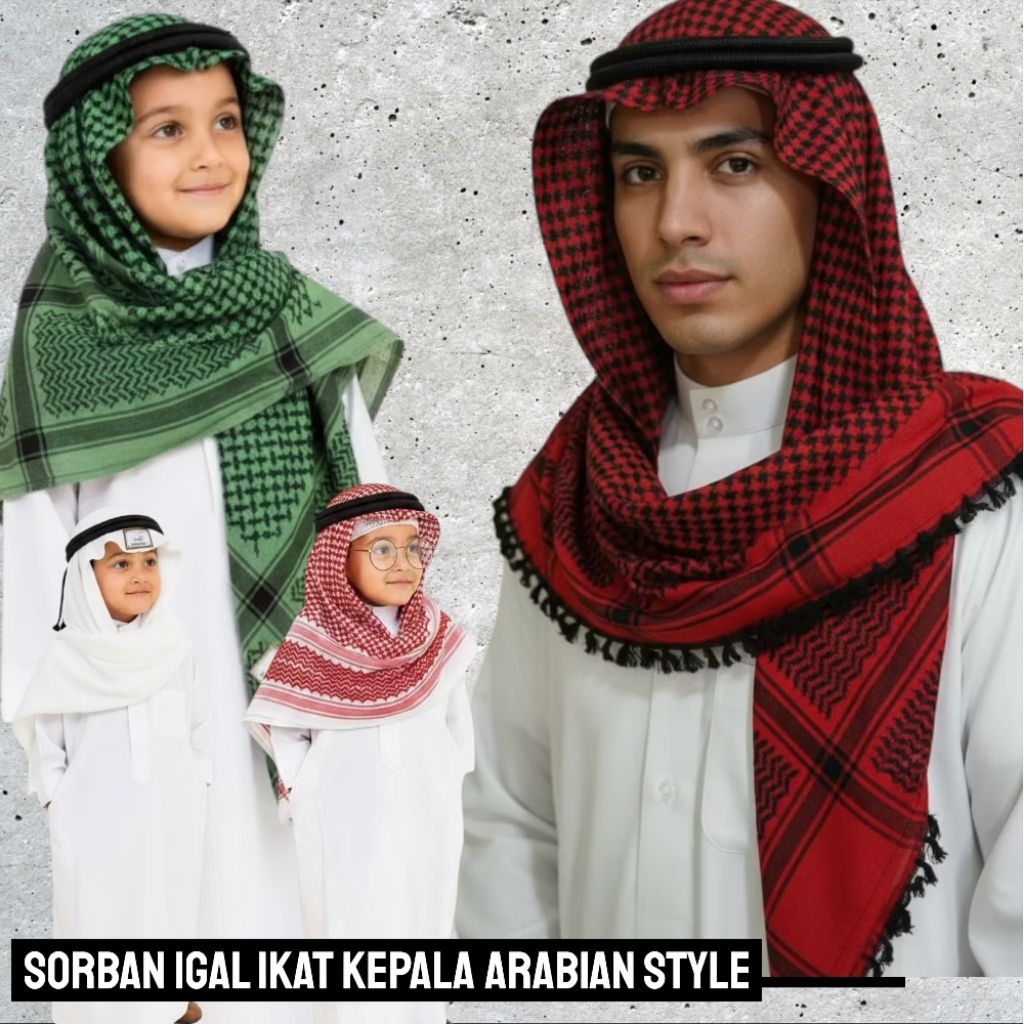 IGAL SORBAN IKAT KEPALA IGAL ARAB UNTUK ANAK DEWASA BISA COD ARABIAN STYLE