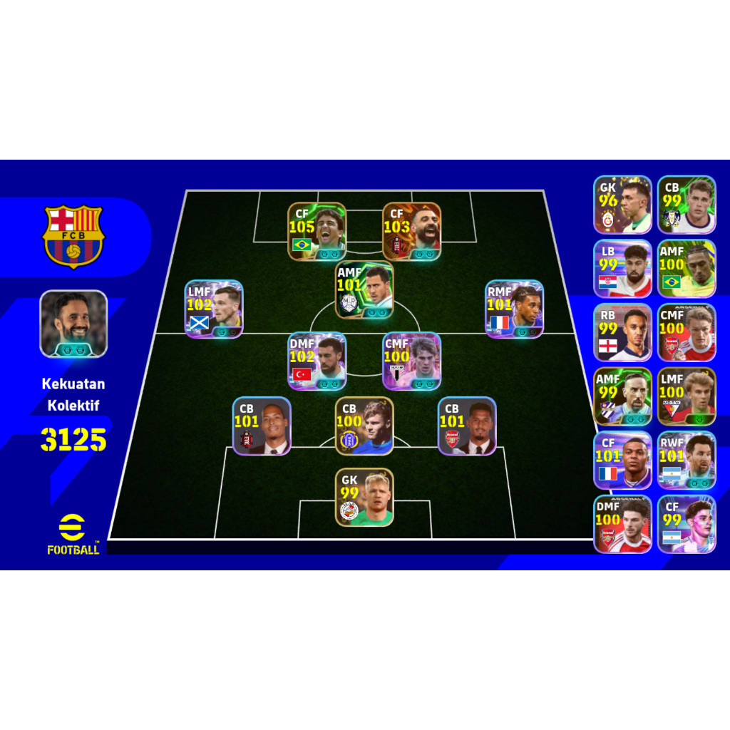 Termurah Akun efootball mobile 2026 Big Time Salah, Show Time banyak, Siap Main