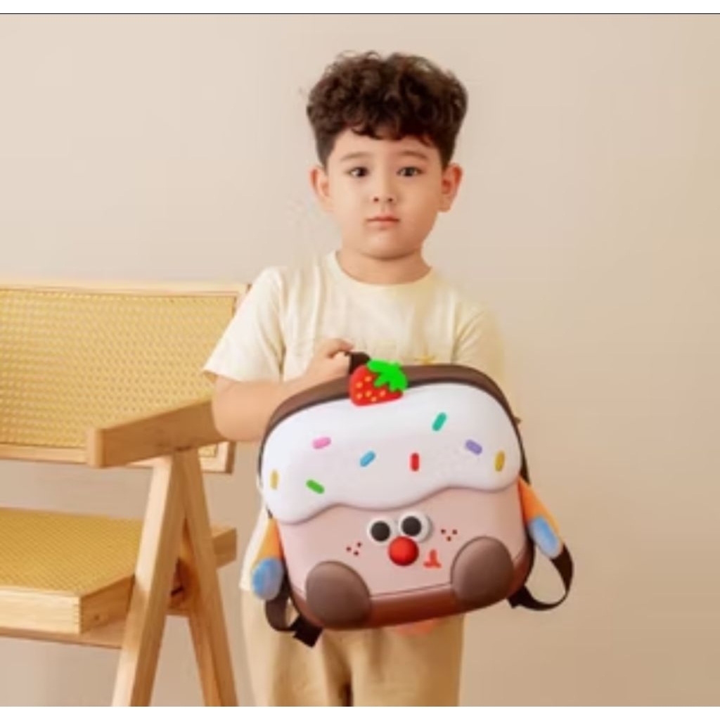 Tas Sekolah Anak Perempuan TK PAUD PG Ransel Strawberry