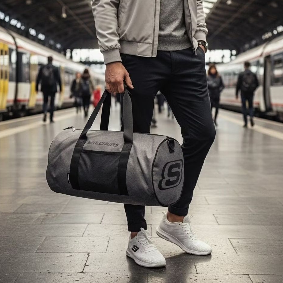 Tas Travel Skechers ORIGINAL Duffle With Bungee Cord Unisex SKESDB8379GY