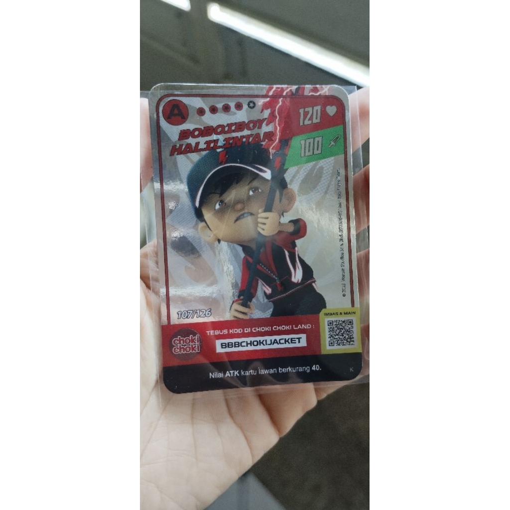 KARTU CHOKI-CHOKI BOBOIBOY HALILINTAR
