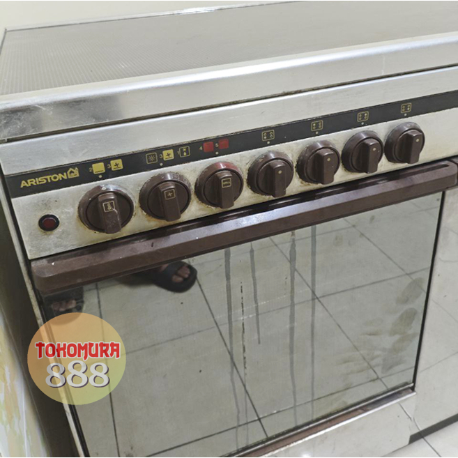 [MURAH] KOMPOR GAS ARISTON STANDING 4 TUNGKU & OVEN KONDISI AS IS