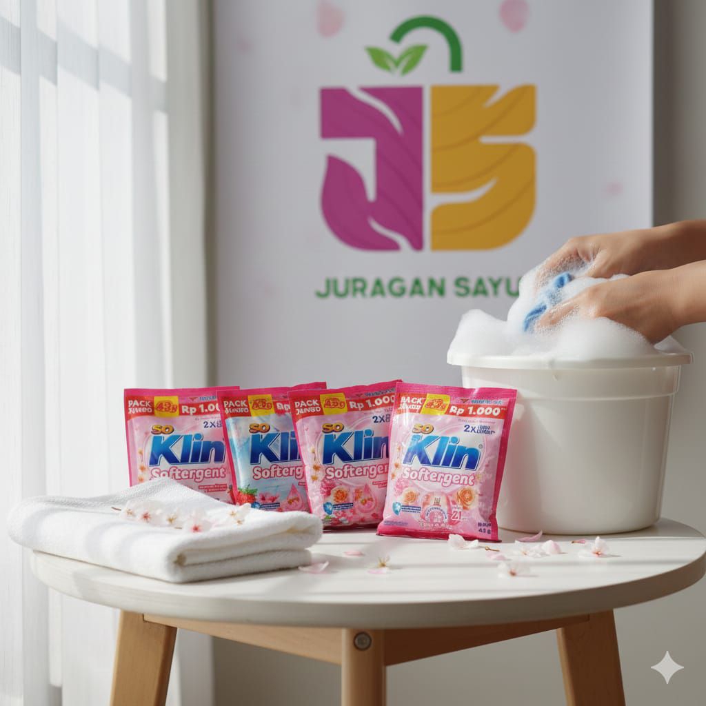 Detergen Bubuk So klin Softergen Renceng 41g 6Sachet RANDOM