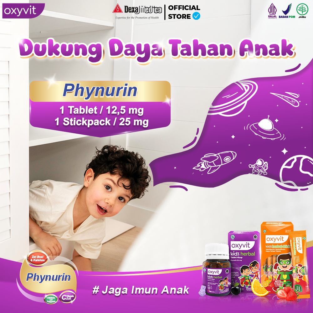 PAKET HEMAT  1 Box Drink dan 1 Box Tablet Hisap Oxyvit Kidz - Permen Herbal Untuk Batuk Pilek Anak