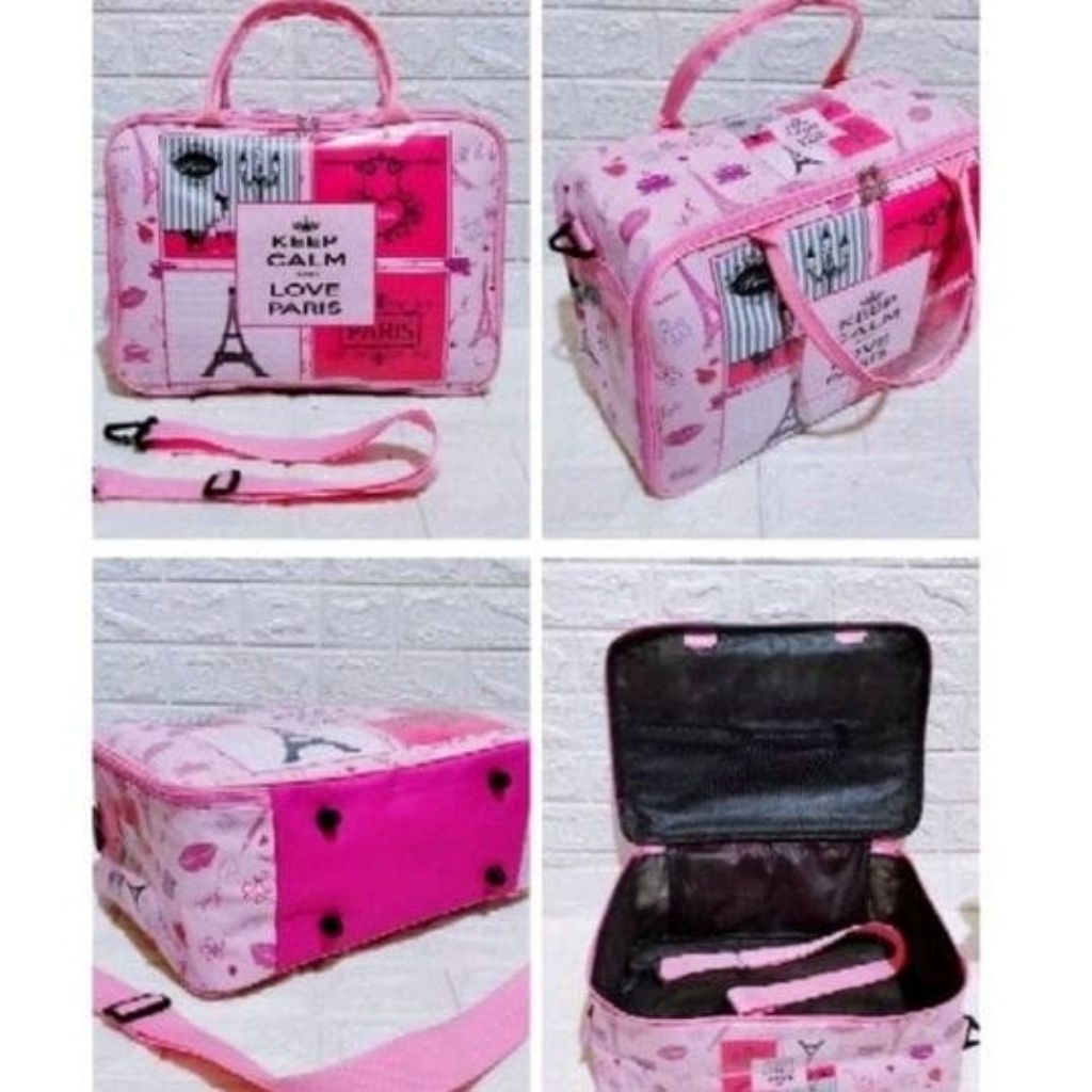 Travel bag tas model koper tas travel jinjing tas wanita motif dewasa