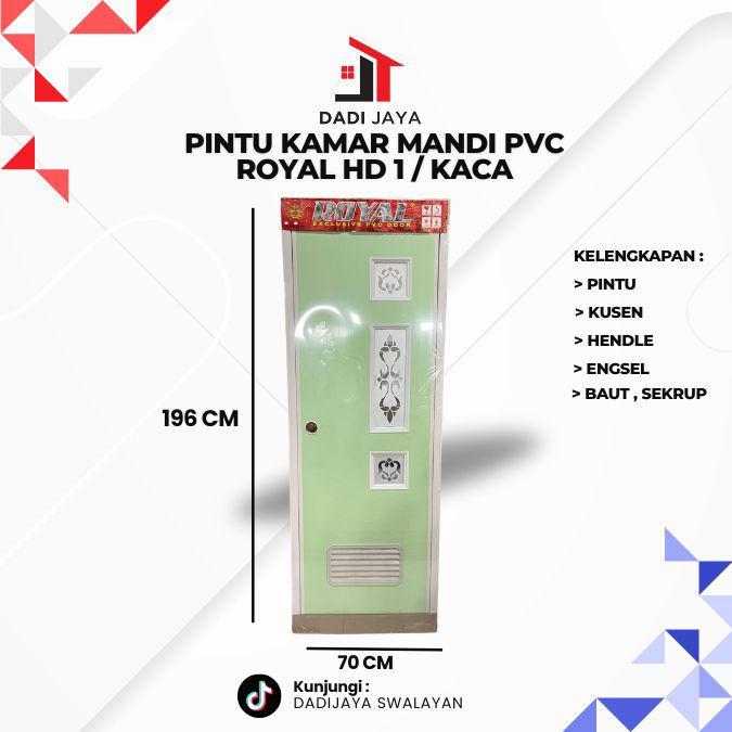 ROYAL PINTU KAMAR MANDI PLASTIK PINTU KAMAR MANDI PVC HIJAU