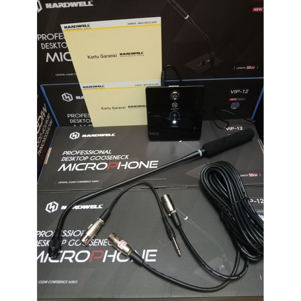 Mic kabel meja hardwell Vip-12 VIP 12 mic podium hardwell original