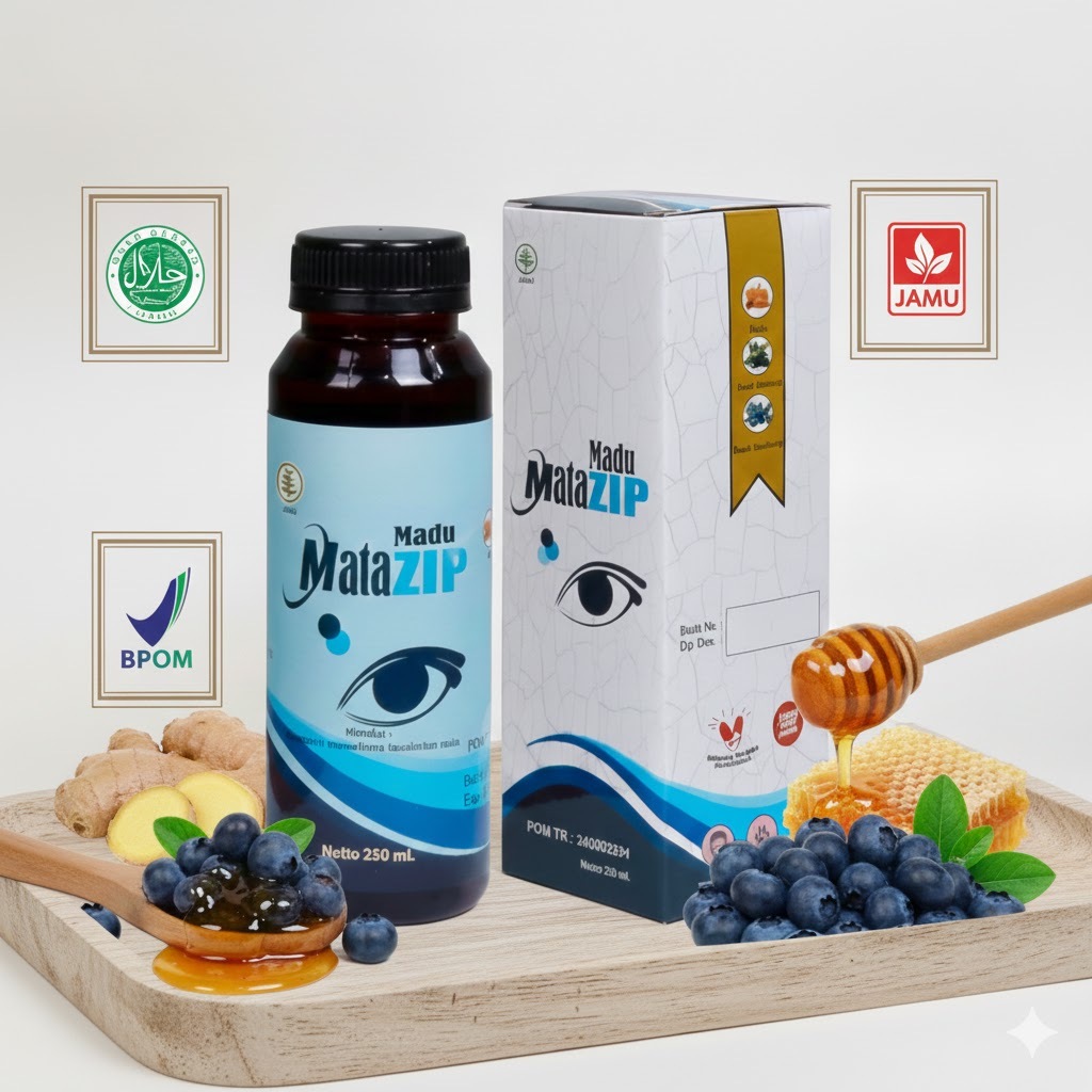 MADU MATAZIP ORIGINAL FREE TETES MATA ZIP | MADU HERBAL UNTUK PERAWATAN MATA