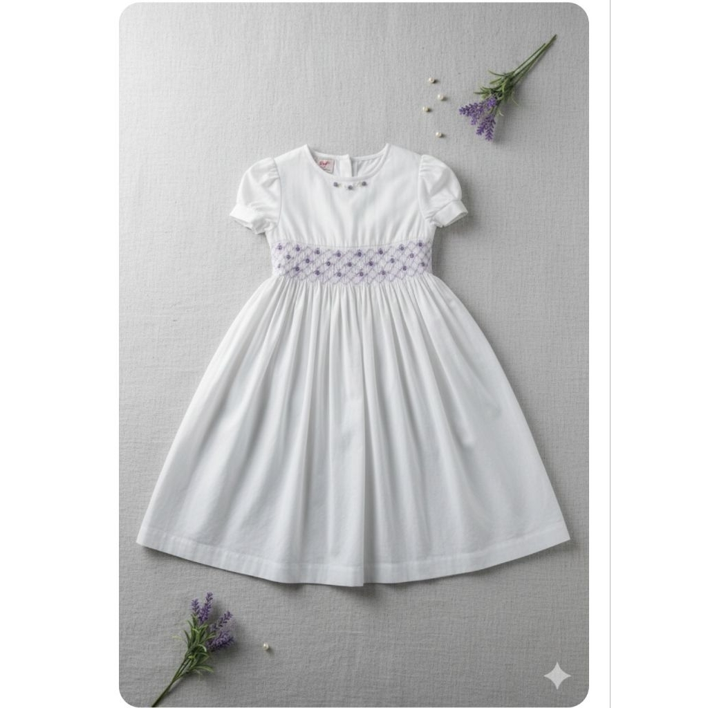 laura ashley smocked dress