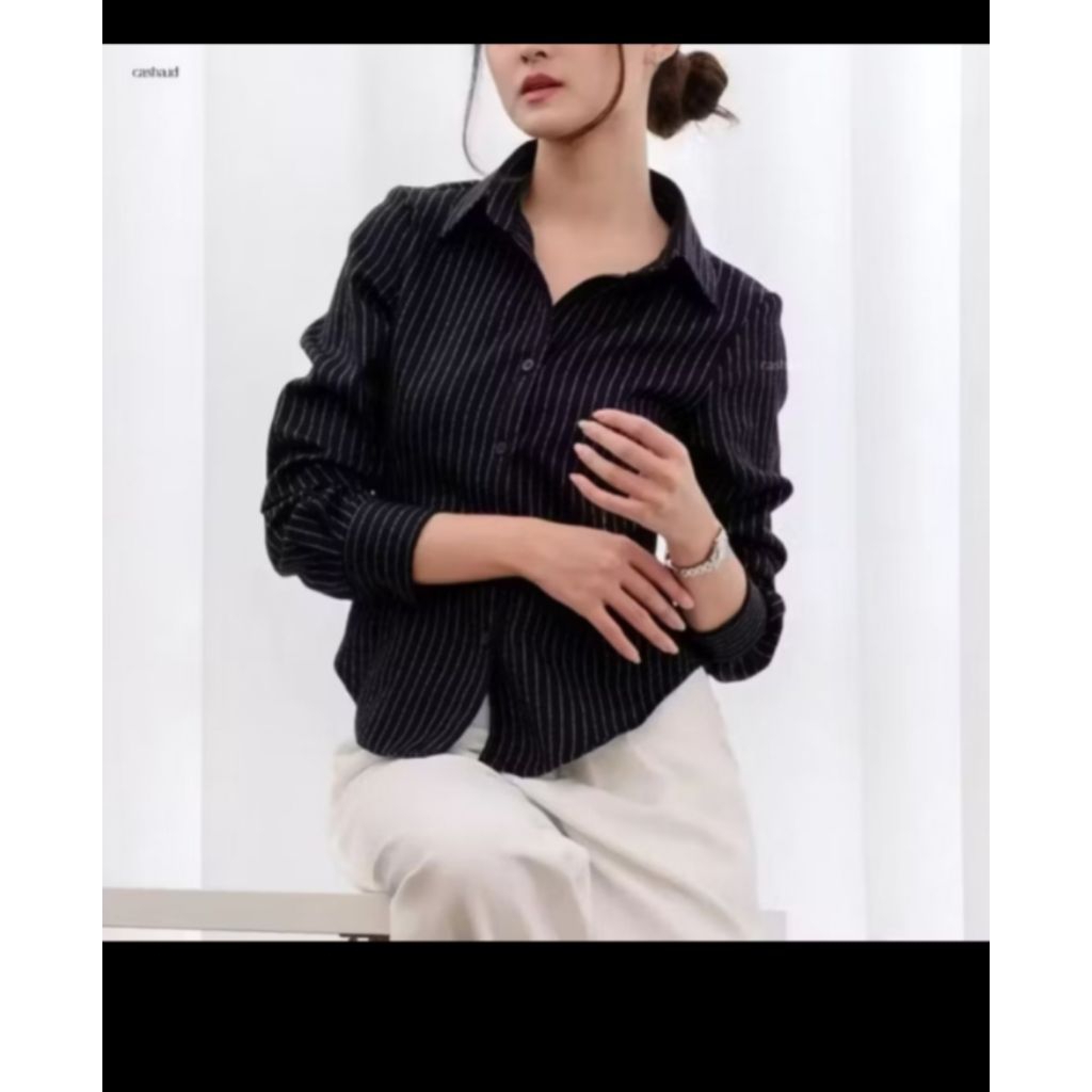 BLOUSE WANITA MURAH BAHAN SEMIWOL SATIN KATUN