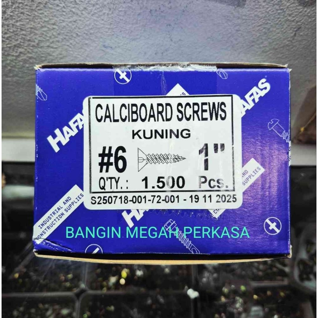 [1500 PCS] Sekrup Kalsiboard / GRC 6x1 (2,54 cm)  per DUS