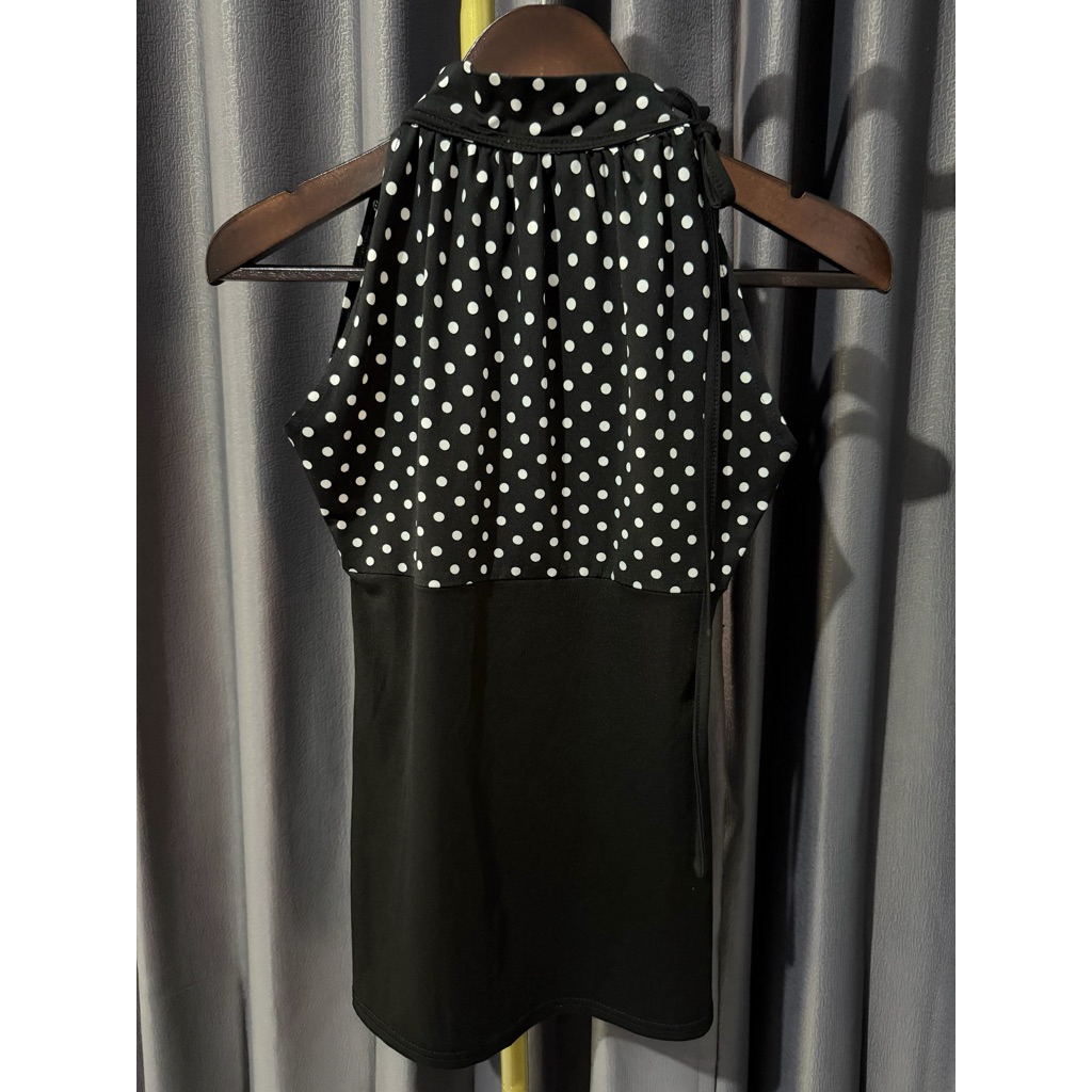 Preloved top polkadot wanita | Top untuk inner | Top untuk fashion | top murah wanita | top wanita k