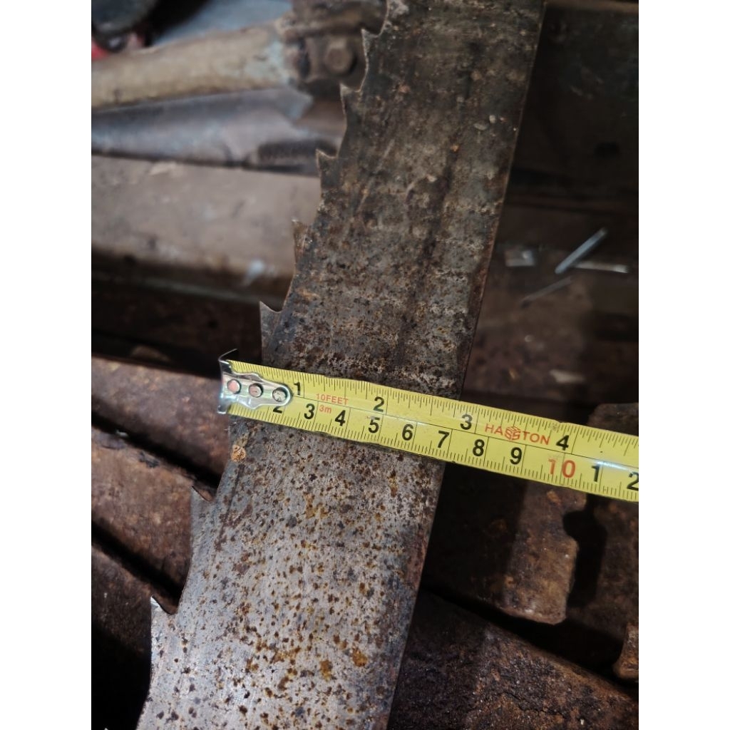 gergaji selendang bekas panjang 20cm baja bahan bilah pandai besi