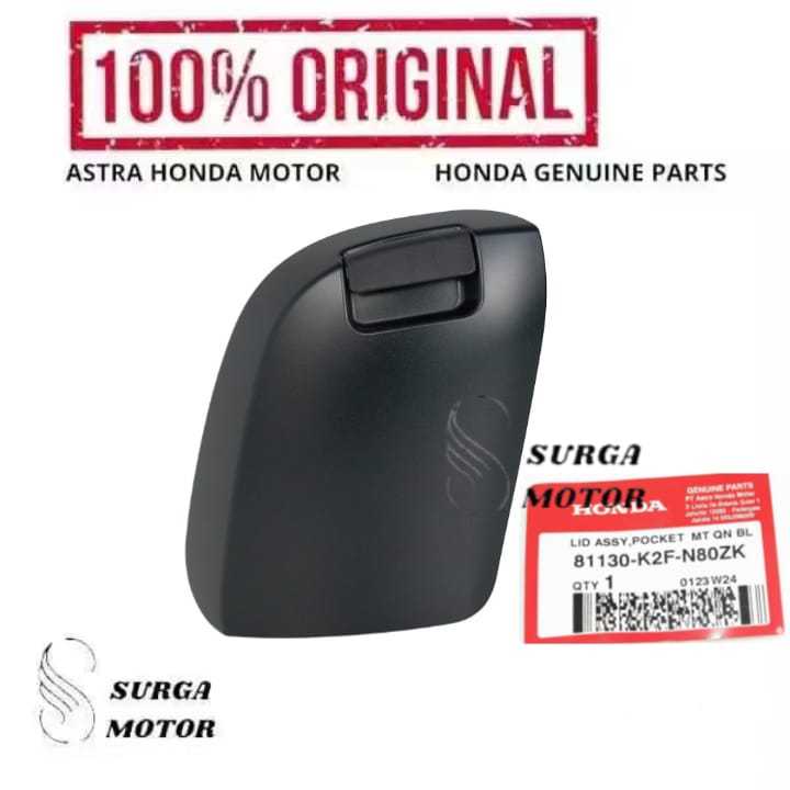 Cover Lid Kantong Hitam Doff Dopp Matte Motor Honda Skupi Sekupi Scoopy K2F 2020 2021 2022 2023 2024