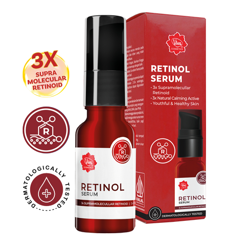 Viva Retinol Serum with 3X Supramolecullar Retinoid, NIACINAMIDE | Distributor Cream Ori