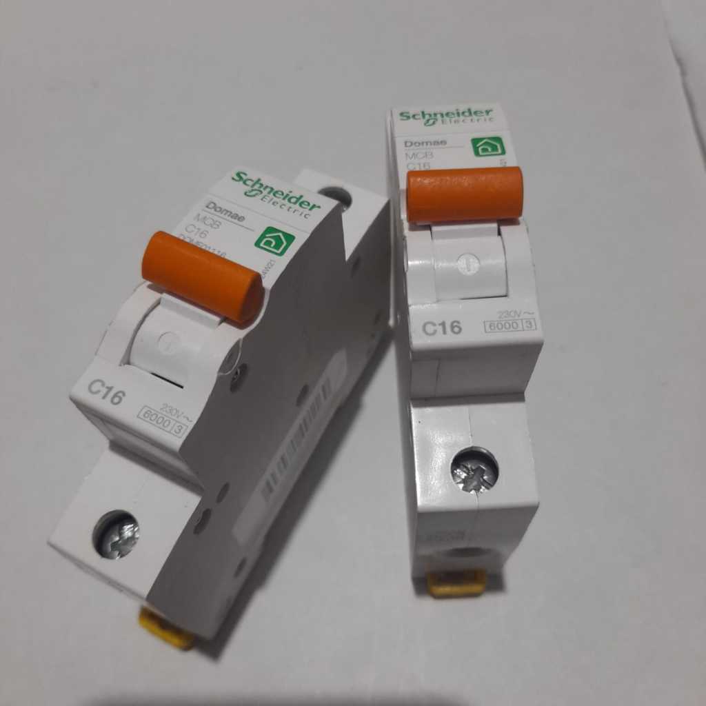 MCB 1p 16a Domae schneider MCB 1Phase 16Ampere C16 Original