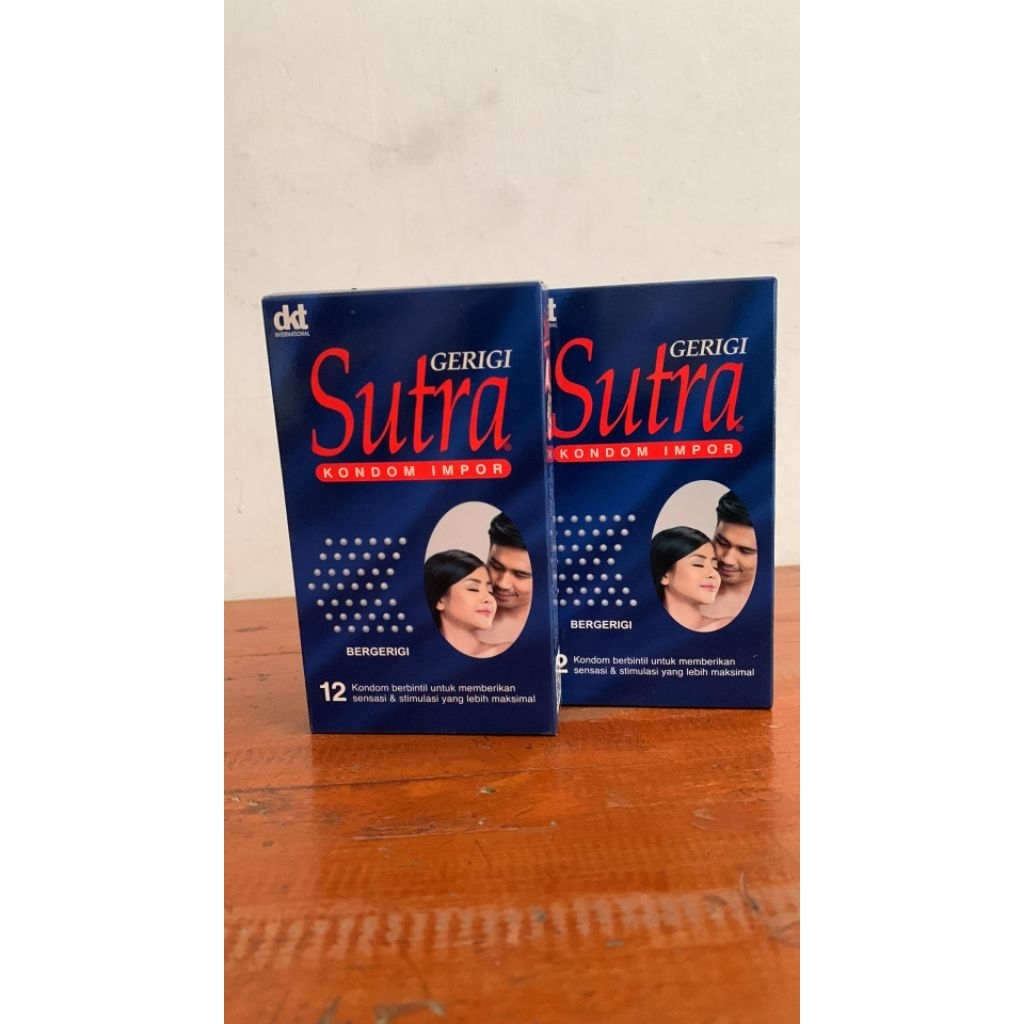 Kondom Sutra Dot Biru Tua isi 12 pcs Sutra Biru
