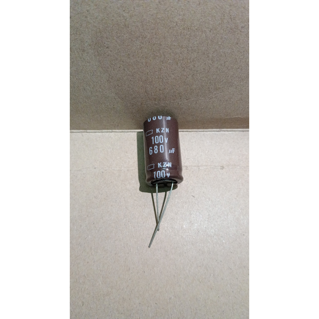 5599 kapasitor elco 680uf 680 uf 100v 100volt 100 volt nippon chemicon