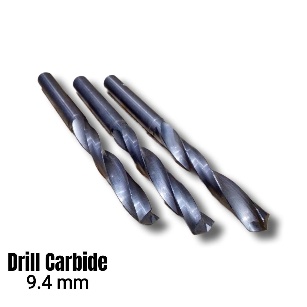Mata bor besi 9.4 mm Carbide Drill carbide 9.4mm Second Mulus