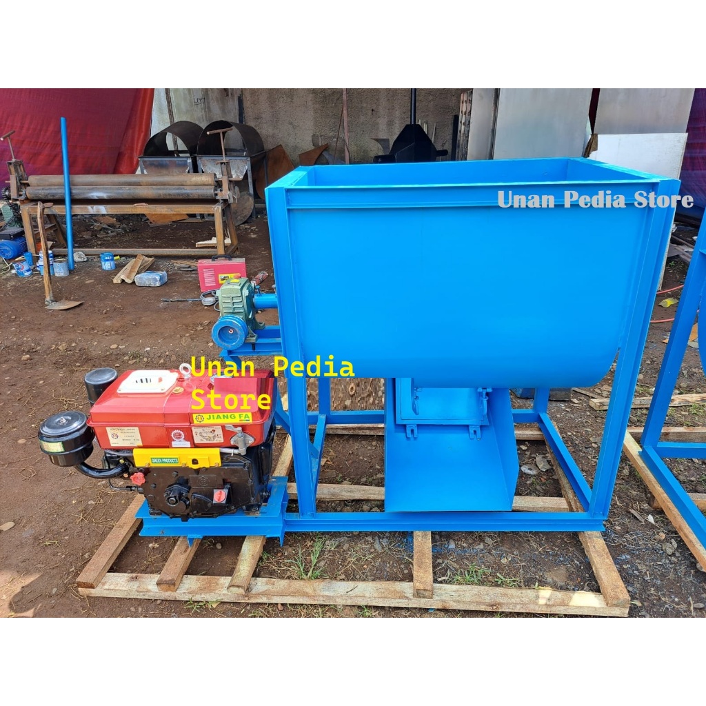 Mesin Mixer Pakan Ternak - Mesin Pengaduk Adonan Kompos - Mesin Mixer Pengaduk Kompos