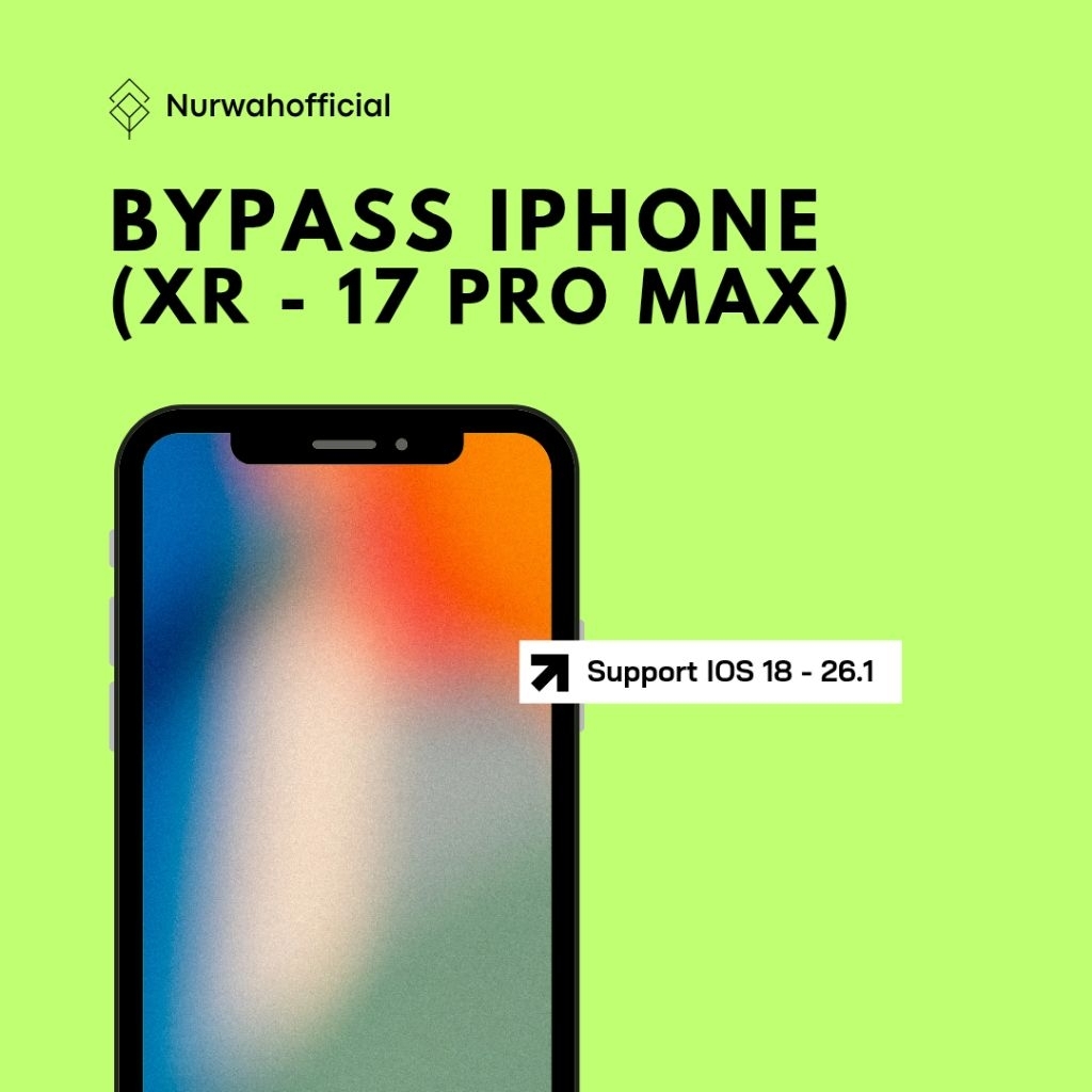 (PREMIUM) BYPASS IPHONE XR - 17 PRO MAX & ALL SERI IPAD