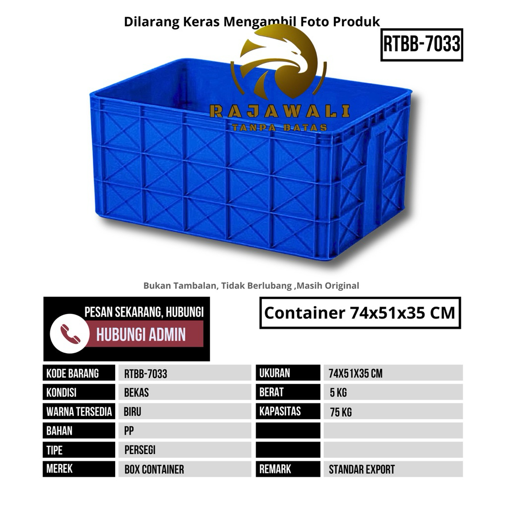 Box Container  Ukuran 74x51x35 cm PRP7033