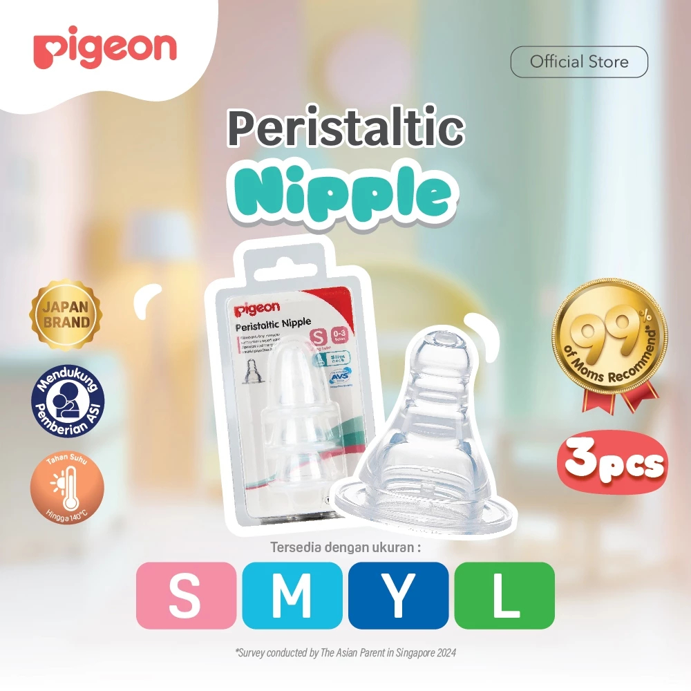 Pigeon Peristaltic Nipple Standard Neck isi 3 Nipple