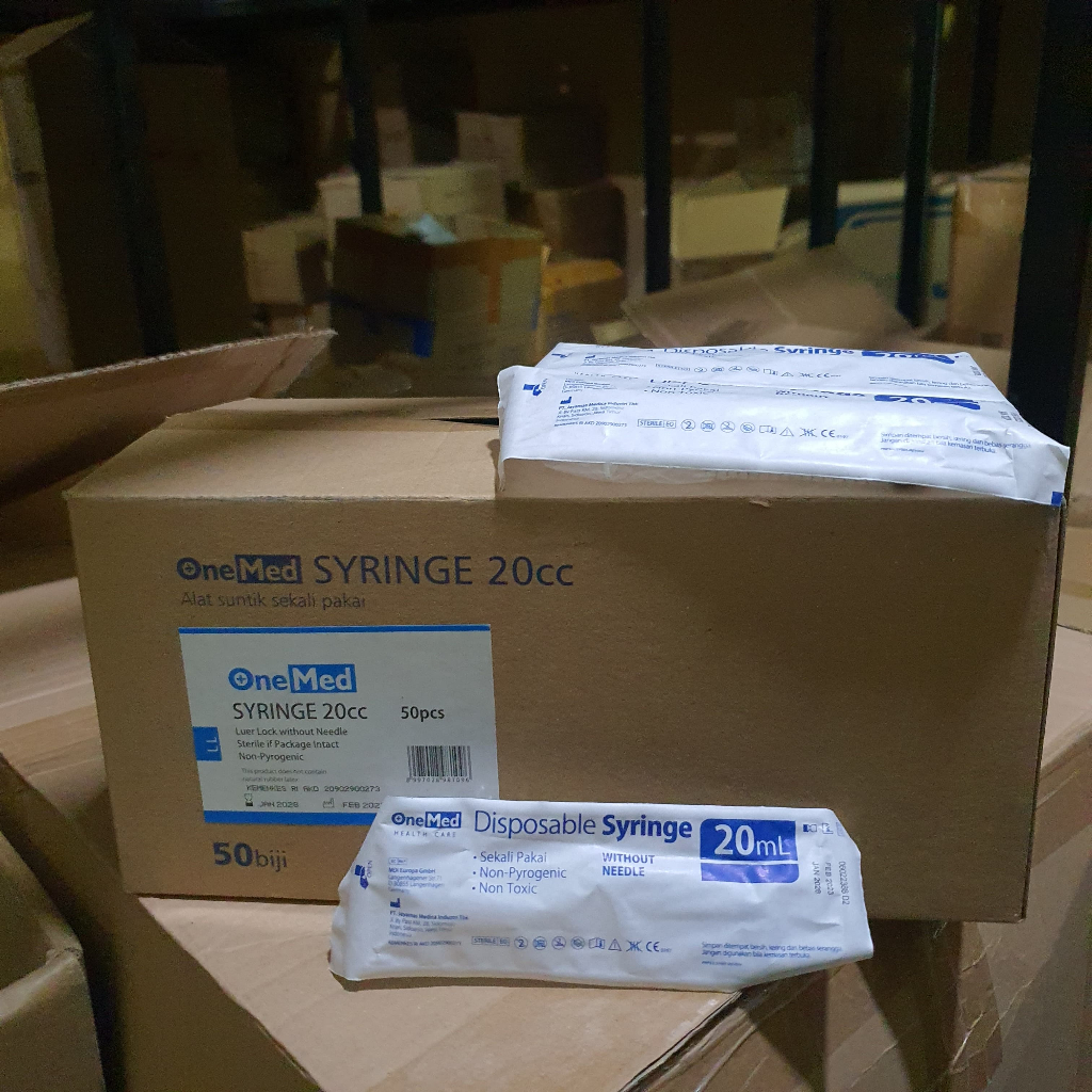 Spuit 20 Cc Onemed / Syringe 20 Cc Onemed / Disposable 20 ML Onemed