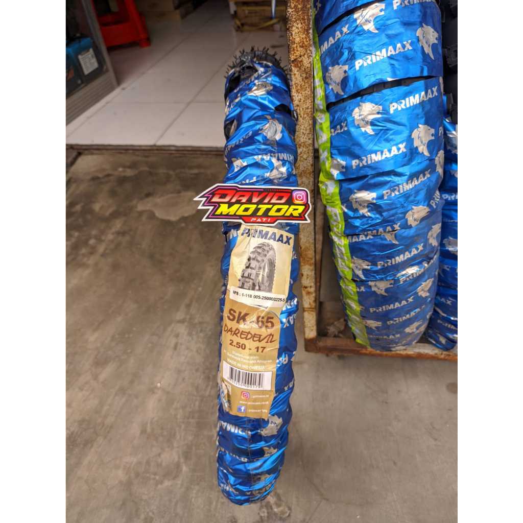 READY BAN TRAIL TRABAS SEMI PRIMAX PRIMAXX SK 65 UKURAN 250 2.50 RING 17 ORIGINAL